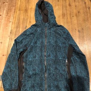 lululemon athletica Blue and Black Zip Up Sweater